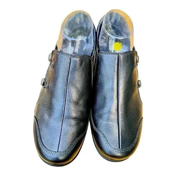 Taos Women’s Encore Flats Size 9 Black Genuine Leather Preowned Great Condition - Picture 1 of 11
